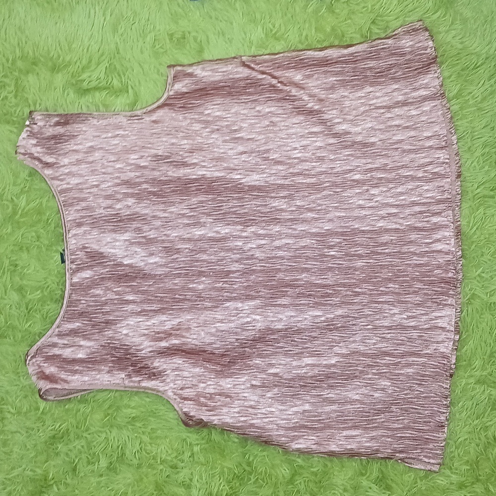 Le Bos Shiny Metallic Tank Top Size 16W - Picture 4 of 5